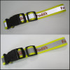 Reflective strap adjustable nylon custom printed logo dog collar custom dog leash