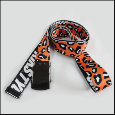 Costom personalized metal sublimation colth polyester children belt