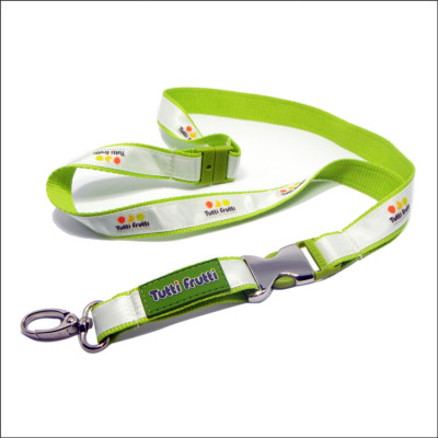 Popular polyester satin neck brand lanyard custom neck strap