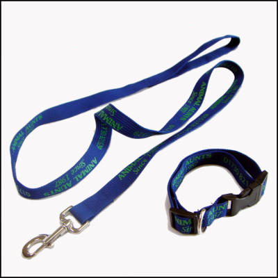 Thickening reinforcing the ink printing pet traction rope pet collar two-piece outfit