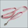 Secure with a glance of the pink elastic pet collar dog leash