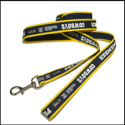 Corporate promotional gifts souvenirs ribbon polyester screen printing logo pet dog leash