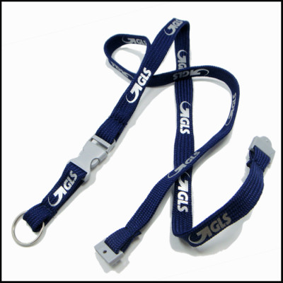 Double-sided printing double pk narrowband silver printing hang rope work permit lanyard