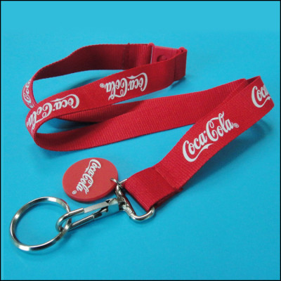 Cocacola design custom logo design enterprise staff hang card lanyard