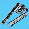 Soft fashion black and white plain coloured jacquard letters double loop fashion belt