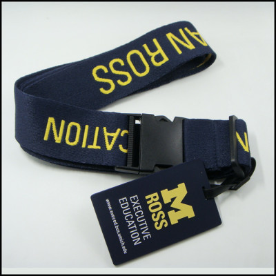Baggage name card more custom luggage jacquard ribbon belt