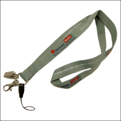 Polyester silk screen printing logo cheap certificate holder hanging with work permit