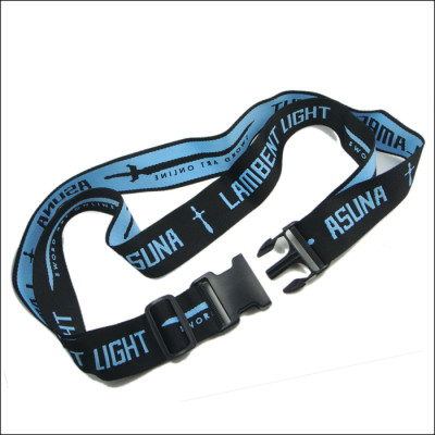 Hot promotional high quality woven custom design travel suitcase luggage belts