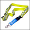 Custom reflective polyester lanyard with bulldog clip ID badge holder neck strap