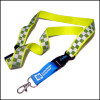 Custom reflective polyester lanyard with bulldog clip ID badge holder neck strap