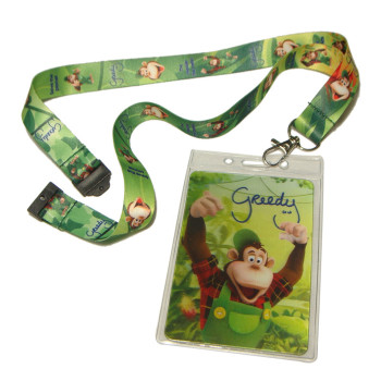 Sublimation activity design logo big card holder neck straps