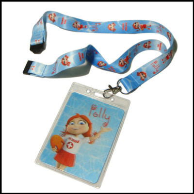 Sublimation activity design logo big card holder neck straps