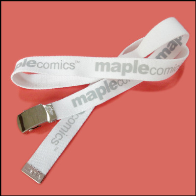 White fashion cotton screen printed custom logo women fashionable waist fashion belts