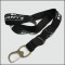 Black polyester custom logo feature opener neck lanyard