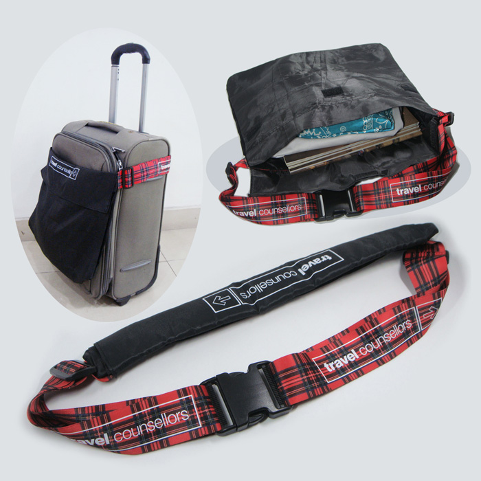 custom printed luggage straps