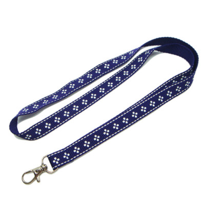 The Blue polyester and custom printed reflective lanyards