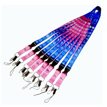 Nice customized sublimation logo business adverting polyester lanyards