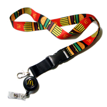 Retractable reels business adverting card holder polyester lanyards