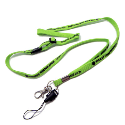 Bulldog clip name card badge polyester tubular promotional imprinted lanyards