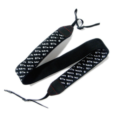 Leather and polyester woven Custom Logo neck strap camera belt