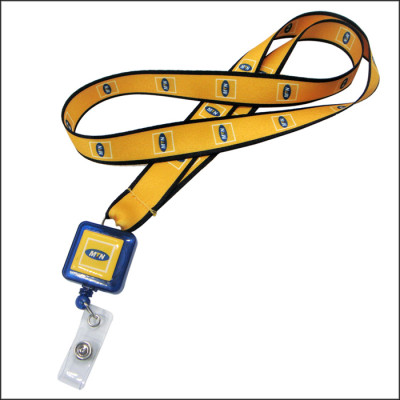 Popular company design straps with business logo tassle for gift
