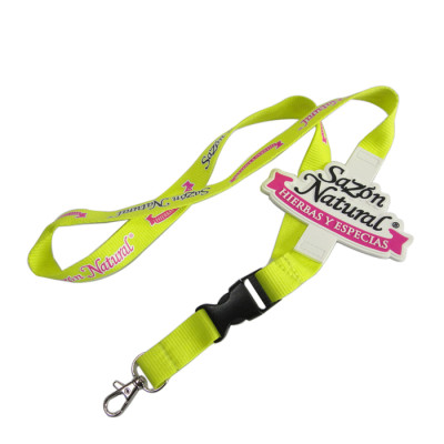 Custom logo cell phone lanyard silicon nylon  holder lanyards
