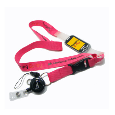 Hight quality neck strap advertising gifts Silicone logo lanyards