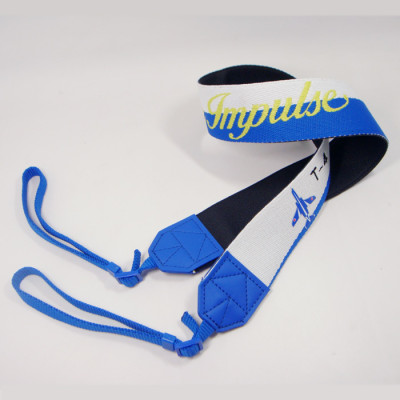 Leather and polyester woven Custom Logo neck strap camera belt