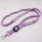 Custom deployment design purple color name badges holder neck strap