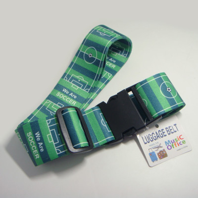 Custom polyester strap Sublimation made logo travel suitcase luggage belts