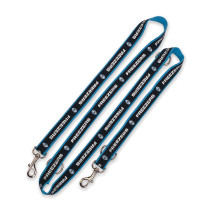 Dog leashes 2 handles backle polyester strap for pet walking