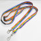 Rainbow designer neck lanyard colorful polyester supplies lanyard