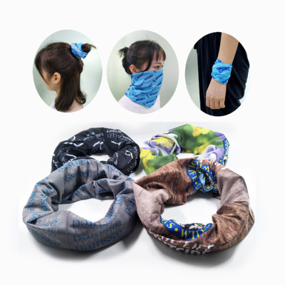 Wholesale custom camouflage sublimation tube cotton neckerchief bandana for face mask