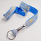 Beatiful love blue cute reflective id card rope key lanyard free sample