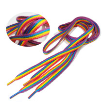 Gradient rainbow color lace kids adult unisex sneakers shoe laces strings