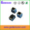 10/100/1000Base-T RJ45 modular jack connector with shell 8P8C Tab up/down female type inner transformer