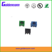 rj45 connector 8P8C for PCB 1x1 single port with right angle type