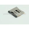 micro sd card connector holder with 6P SMT type no push push 1.7mm height