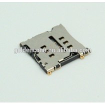 1.5mm height nano sim connector holder 6P SMT type with push push
