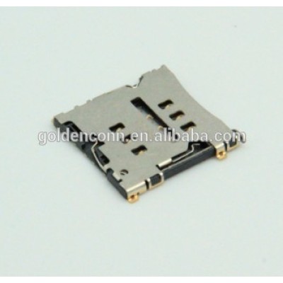 1.5mm height nano sim connector holder 6P SMT type with push push