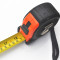 7.5m/25feet orange steel tape measure with rubber customized your brand