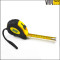 5M leaf blade shape yellow steel tape measure with rubber