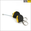 Custom rubber mini-measure 1m with Your Logo and Keychain