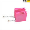 Branded Your Logo 1m 3FT Pink ABS Case Steel Standard Tape Measure With bubble Level