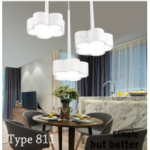 LED Indoor Home Ceiling Light Exhibition Hall Restaurant Hotel Bar Club Pendant Lamp Different Shape Fashion Simple Style Chandelier