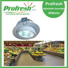 Profresh ajustable luz de techo 30Watts CRI> 90 para iluminación de alimentos