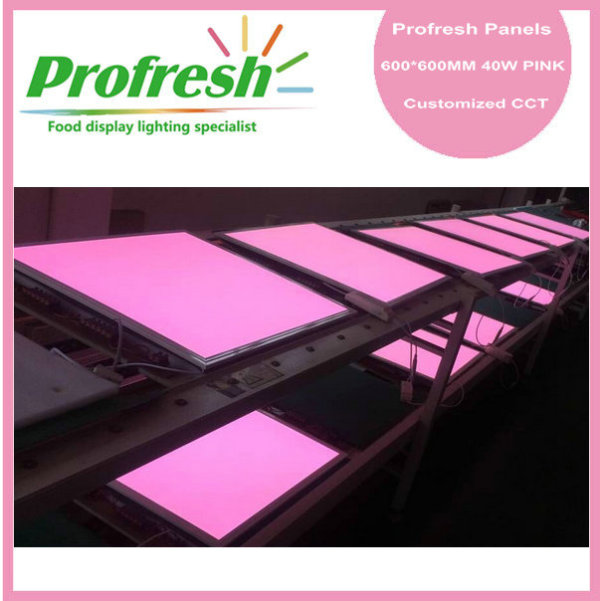 Profresh 40W pink led panel light for food application