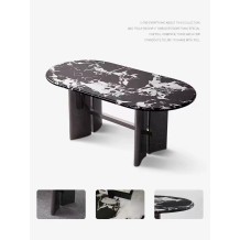 Luxury Natural Marble Dining Tables for Global Distributors - Customizable Wholesale Options