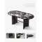 Luxury Natural Marble Dining Tables for Global Distributors - Customizable Wholesale Options Available
