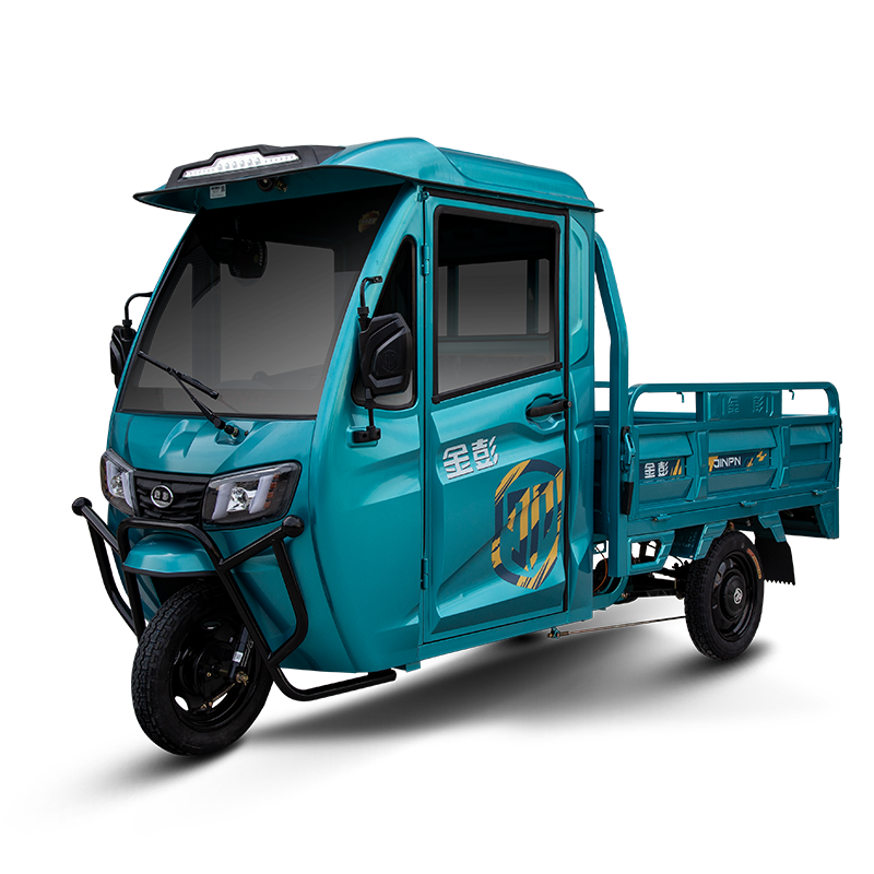 Semi-covered electric tricycle